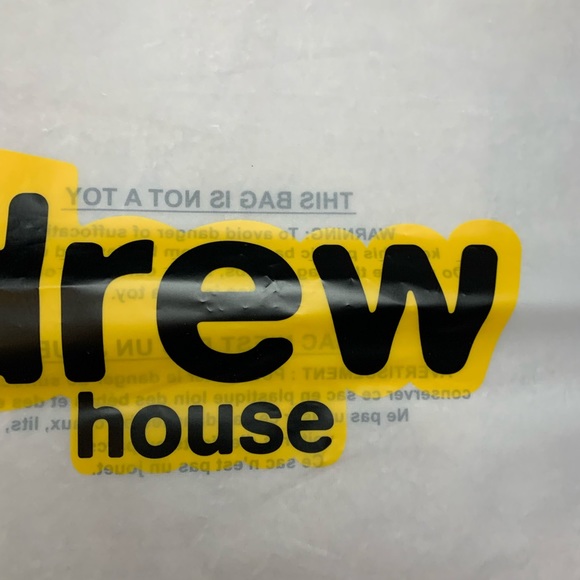Authentic Drew House Plastic Storage Bag Collectors Item Justin Bieber Brand - Picture 2 of 3